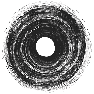 a swirling event horizon